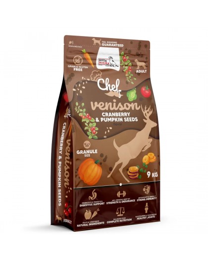 SYTA MICHA Chef Venison with cranberry and pumpkin seeds - dry dog food - 9kg