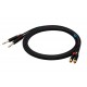 SSQ RCAJM1 SS-1427 Cable 2x RCA - 2x Jack Mono 6,3 mm 1 m Black