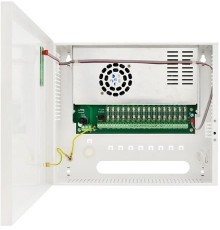 SWITCHED-MODE POWER SUPPLY STABILIZED FOR 16 HD CAMERAS Pulsar HPSDC-12V16X1A 12V/15A/16×1A/TOPIC