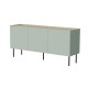 Cama FELLINI chest of drawers 150x40x70 olive + oiled oak top