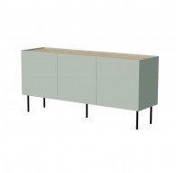Cama FELLINI chest of drawers 150x40x70 olive + oiled oak top