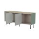 Cama FELLINI chest of drawers 150x40x70 olive + oiled oak top