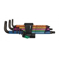 Набор L-образных шестигранных ключей Wera 950 Spkl9 Hex-plus, метрический/империя, 9 шт.