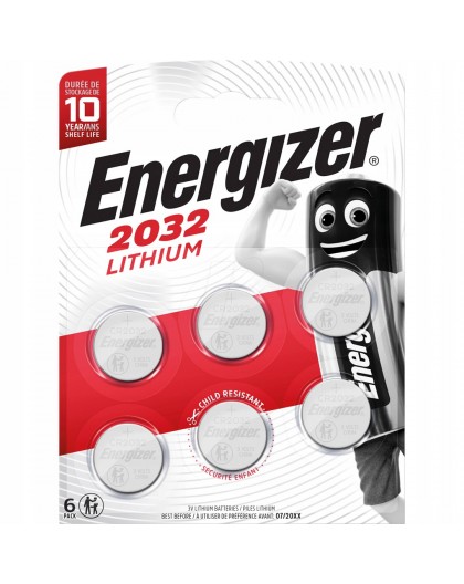 ENERGIZER BATTERIES SPECIAL CR2032 6 PIECES NEW