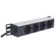 Intellinet 10" 1U Rackmount 4-Output Power Distribution Unit (PDU) EU CEE 7/3 Outlets, With Power Indicator, No Surge Protection