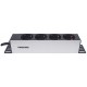 Intellinet 10" 1U Rackmount 4-Output Power Distribution Unit (PDU) EU CEE 7/3 Outlets, With Power Indicator, No Surge Protection