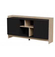 Cama PORTO 2D chest of drawers 150x38x77 oak/black