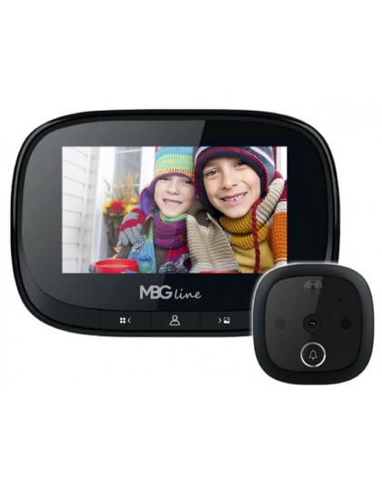 Визор для двери с камерой MBG Line SF55 Black Edition