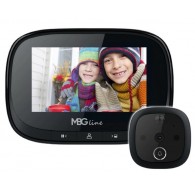 MBG Line SF55 Black Edition uksülikameraga ukse peegel