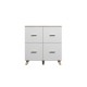 Cama sideboard LOTTA 110 4D white + sonoma oak