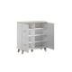 Cama sideboard LOTTA 110 4D white + sonoma oak
