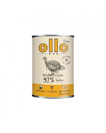 OLLO Pure Turkey - wet dog food - 850g