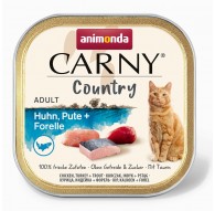 ANIMONDA Carny Country Kana, Kalkun + Forell - märgatu toit - 100 g