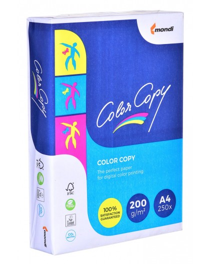 Paper copier office Mondi Color Copy 8687A20 (A4 200g/m2 250 sheets white paper satin)