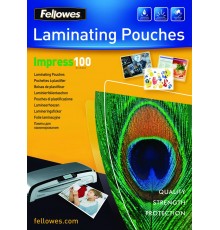 Fellowes A4 Glossy 100 Micron Laminating Pouch - 100 pack