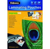 Fellowes A4 Glossy 100 Micron Laminating Pouch - 100 pack