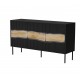 Cama INSERTO 3D chest of drawers 143.5x40x80 black + LED