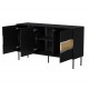 Cama INSERTO 3D chest of drawers 143.5x40x80 black + LED