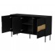 Cama INSERTO 3D chest of drawers 143.5x40x80 black + LED