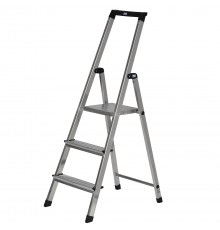 Krause Solidy Folding ladder silver