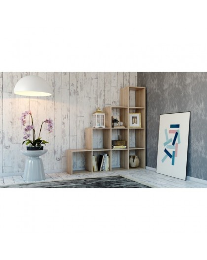 Topeshop STEP SONOMA 4X4 living room bookcase