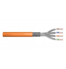 DIGITUS Cat.7 Installation Cable, S/FTP, Dca, AWG 23/1, LSOH, 50m, orange