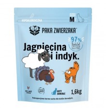 PAKA ZWIERZAKA Lamb and turkey M - dry cat food - 1,6kg
