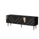 Cama 3D MOUNTAIN TV cabinet 154x40x55 black + gold