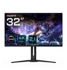 GIGABYTE AORUS FO32U2P 32” OLED Gaming Monitor - 3840 x 2160(UHD), 240Hz, 0.03ms, 250 cd/m2, KVM, FreeSync Premium Pro, DisplayH