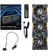 Lian Li UNI FAN SL Wireless LCD 120 Reverse Blade Computer case 12 cm Black 3 pc(s)