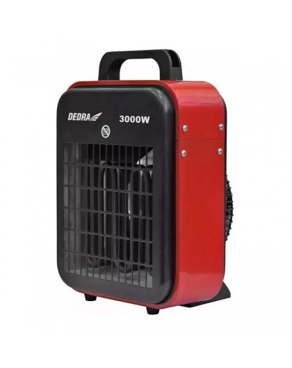 DEDRA DED9921B electric space heater Red 3000 W Convector electric space heater