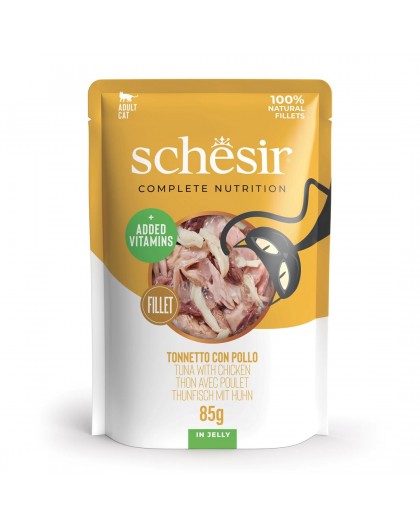 SCHESIR in jelly Tuna with chicken - wet cat food - 85 g