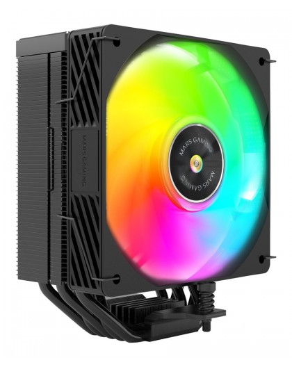 Mars Gaming MCPUX5ARGB computer cooling system Processor Air cooler 12 cm Black 1 pc(s)