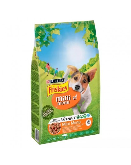 FRISKIES Mini Menu Chicken with vegetables - dry dog food - 1.5 kg