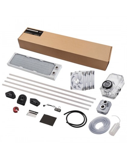 PHANTEKS Glacier EZ-Fit 360 D30-KIT, Water Cooling Set - white