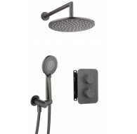 Concealed shower set with thermostatic BOX