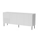 4D ABI chest of drawers 200x45x88 matt white