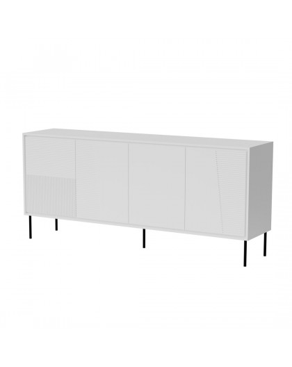 4D ABI chest of drawers 200x45x88 matt white