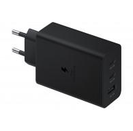 Power charger SAMSUNG Trio EP-T6530 65W PD 1x USB-A, 2x USB-C (EP-T6530NBEGEU) Black