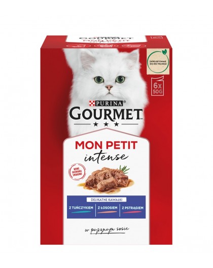 GOURMET Mon Petit Fish Mix - wet cat food - 6 x 50 g