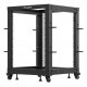 Open Rack 19" 15U 600x600-1100 adjustable black