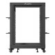 Open Rack 19" 15U 600x600-1100 adjustable black