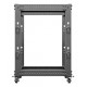 Open Rack 19" 15U 600x600-1100 adjustable black