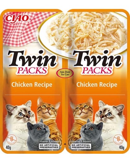 INABA Twin Packs Chicken - cat treats - 2 x 40g