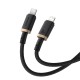 Baseus Dura USB-C - iP - USB-C to Lightning (7-pin) cable, 20 W, 2 m (black, gold)