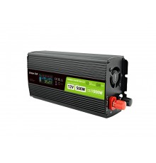 Green Cell PowerInverter LCD 12V 500W/10000W car inverter with display - pure sine wave