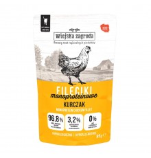 WIEJSKA ZAGRODA Chicken Monoprotein Fillets – wet food for cats – 85g