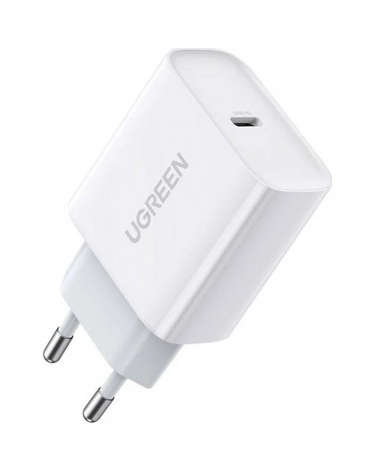 Ugreen USB Power Delivery 3.0 Quick Charge 4.0+ 20W 3A mains charger (white)
