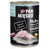 PAN MIĘSKO Chicken with cod - wet cat food - 400g