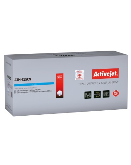 Activejet ATH-415CN Toner (replacement for HP 415A W2031A Supreme 2100 pages blue) with chip